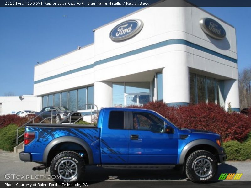 Blue Flame Metallic / Raptor Black 2010 Ford F150 SVT Raptor SuperCab 4x4