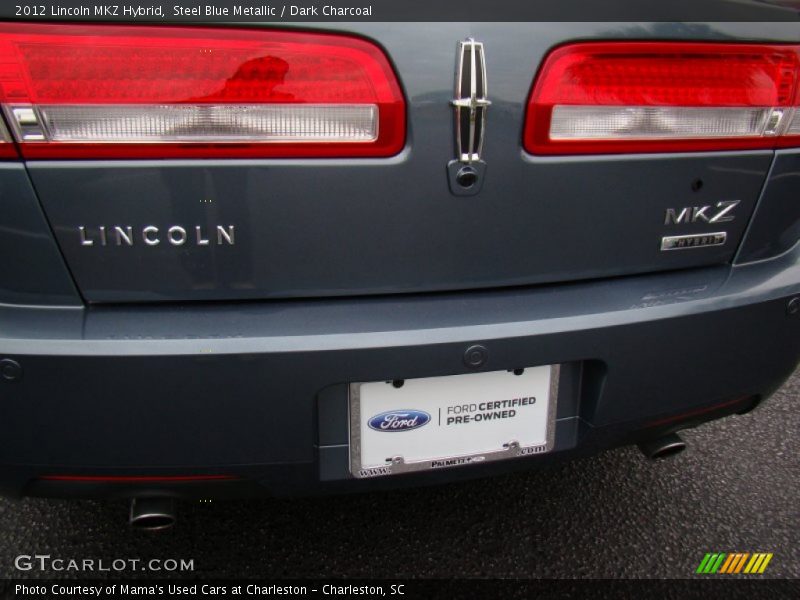 Steel Blue Metallic / Dark Charcoal 2012 Lincoln MKZ Hybrid