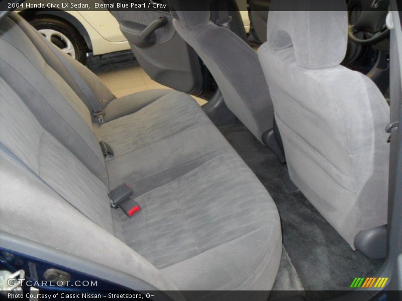Eternal Blue Pearl / Gray 2004 Honda Civic LX Sedan