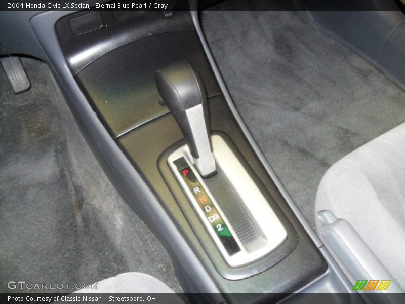Eternal Blue Pearl / Gray 2004 Honda Civic LX Sedan
