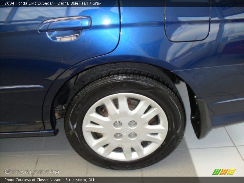 Eternal Blue Pearl / Gray 2004 Honda Civic LX Sedan