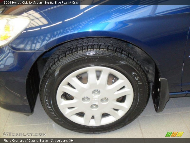 Eternal Blue Pearl / Gray 2004 Honda Civic LX Sedan