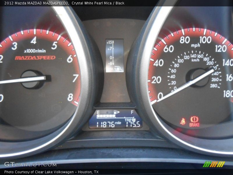 Crystal White Pearl Mica / Black 2012 Mazda MAZDA3 MAZDASPEED3