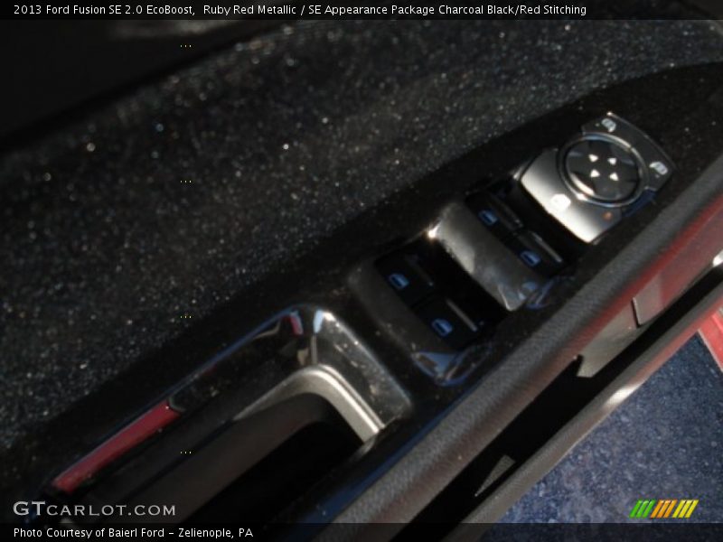 Ruby Red Metallic / SE Appearance Package Charcoal Black/Red Stitching 2013 Ford Fusion SE 2.0 EcoBoost