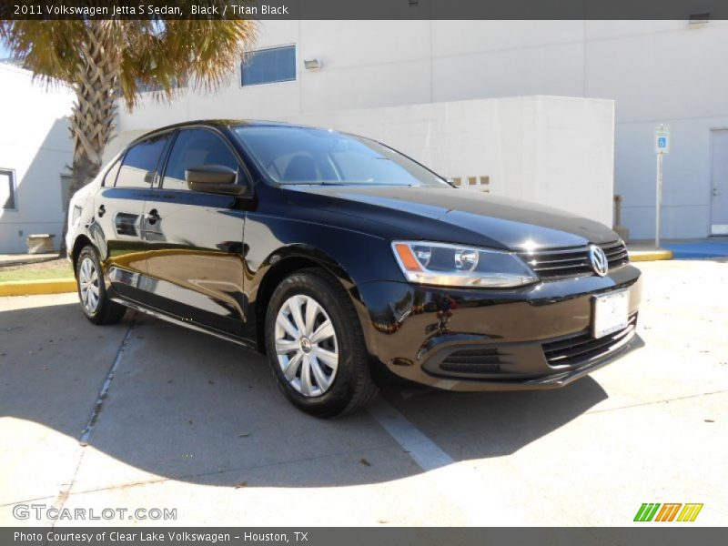 Black / Titan Black 2011 Volkswagen Jetta S Sedan
