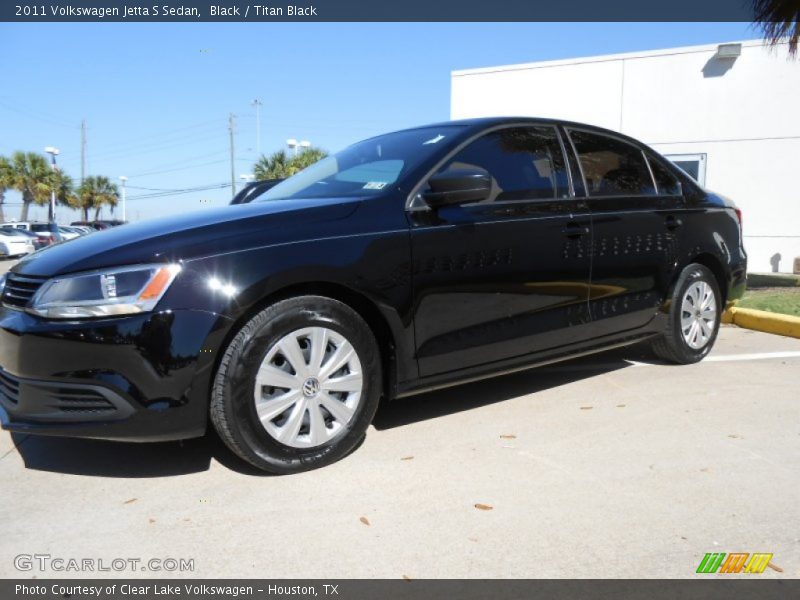 Black / Titan Black 2011 Volkswagen Jetta S Sedan