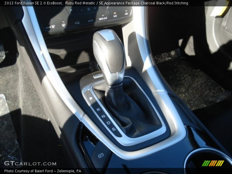Ruby Red Metallic / SE Appearance Package Charcoal Black/Red Stitching 2013 Ford Fusion SE 2.0 EcoBoost