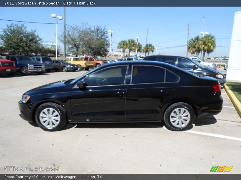 Black / Titan Black 2011 Volkswagen Jetta S Sedan