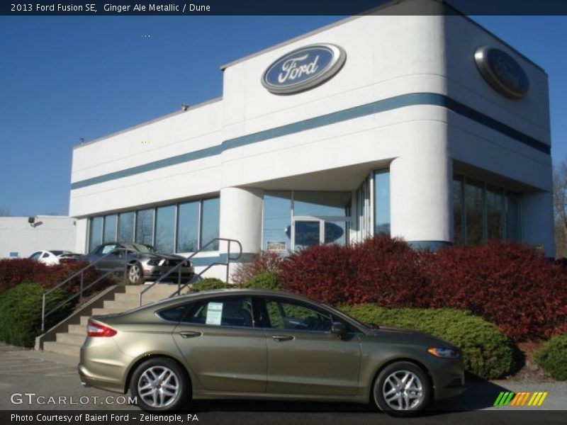 Ginger Ale Metallic / Dune 2013 Ford Fusion SE