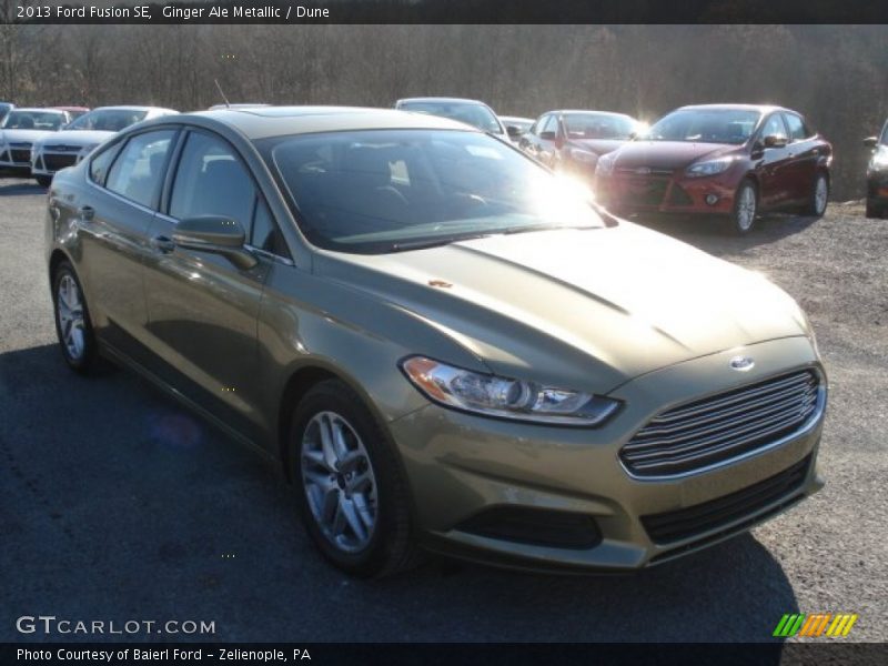 Ginger Ale Metallic / Dune 2013 Ford Fusion SE