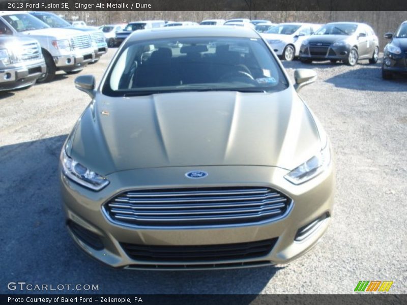 Ginger Ale Metallic / Dune 2013 Ford Fusion SE