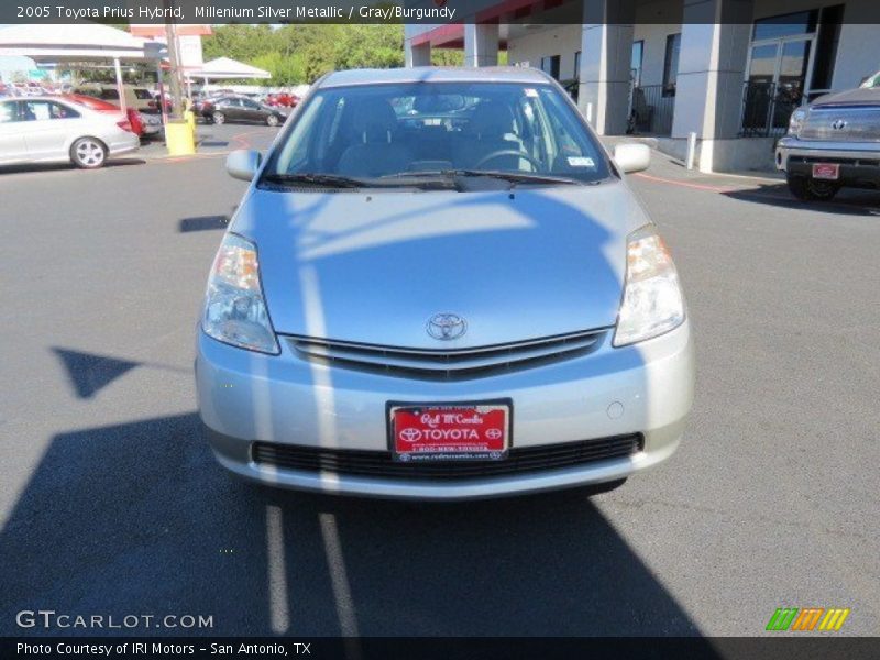 Millenium Silver Metallic / Gray/Burgundy 2005 Toyota Prius Hybrid