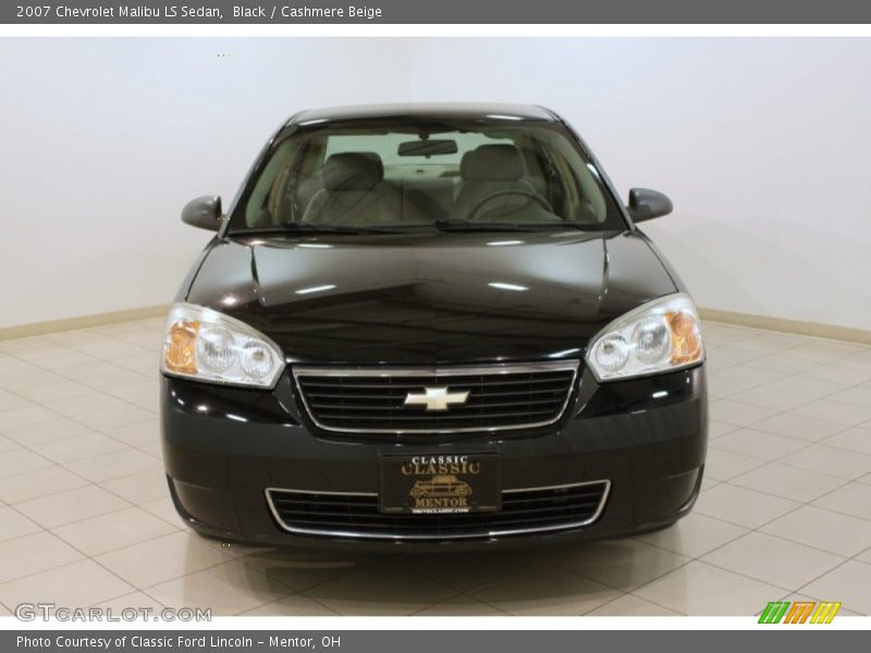 Black / Cashmere Beige 2007 Chevrolet Malibu LS Sedan