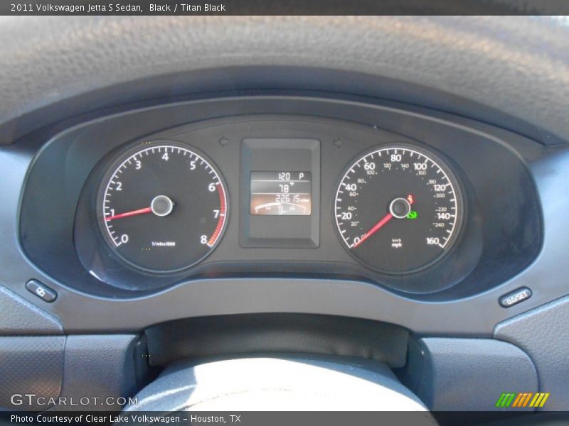 Black / Titan Black 2011 Volkswagen Jetta S Sedan