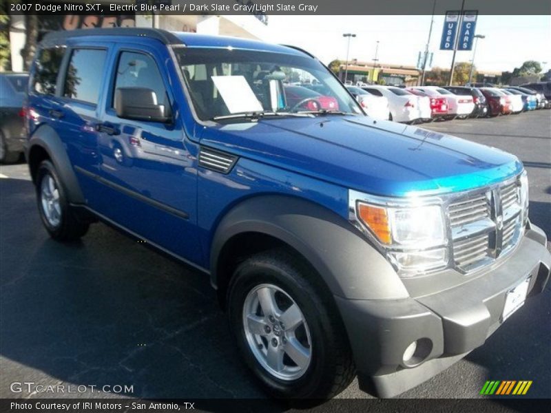 Electric Blue Pearl / Dark Slate Gray/Light Slate Gray 2007 Dodge Nitro SXT