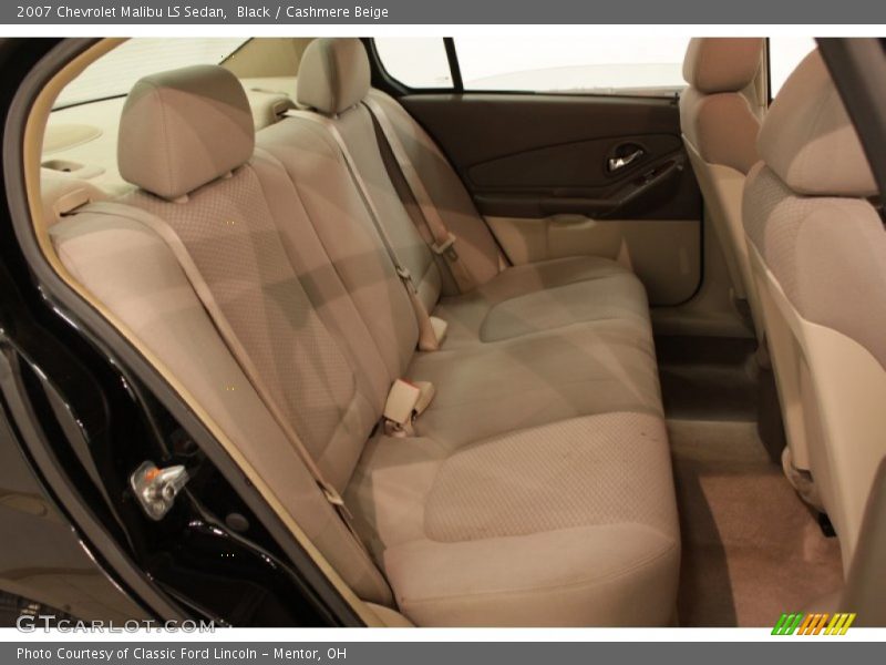 Black / Cashmere Beige 2007 Chevrolet Malibu LS Sedan