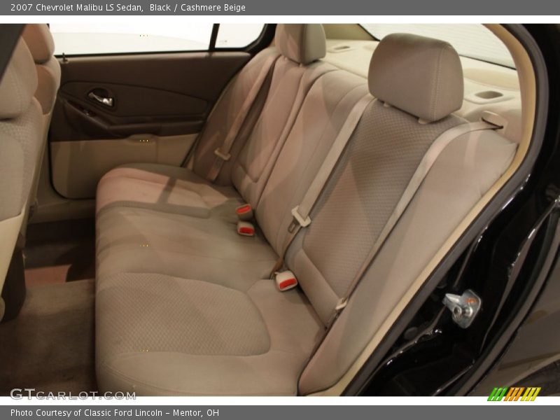 Black / Cashmere Beige 2007 Chevrolet Malibu LS Sedan