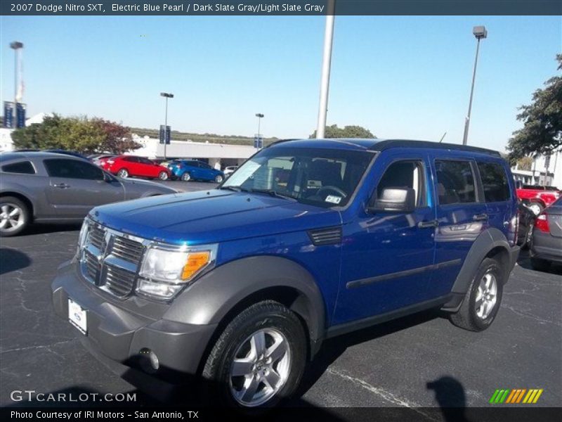 Electric Blue Pearl / Dark Slate Gray/Light Slate Gray 2007 Dodge Nitro SXT