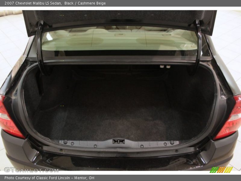 Black / Cashmere Beige 2007 Chevrolet Malibu LS Sedan