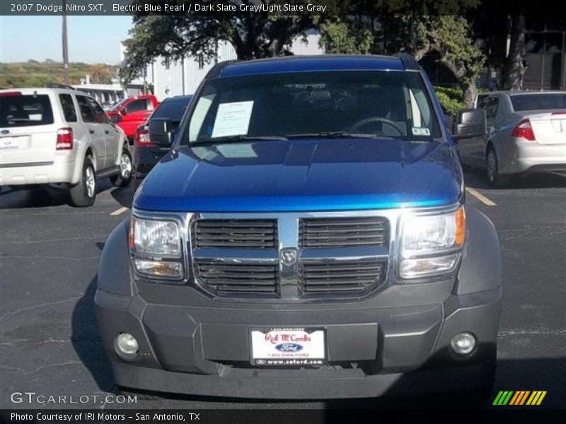 Electric Blue Pearl / Dark Slate Gray/Light Slate Gray 2007 Dodge Nitro SXT