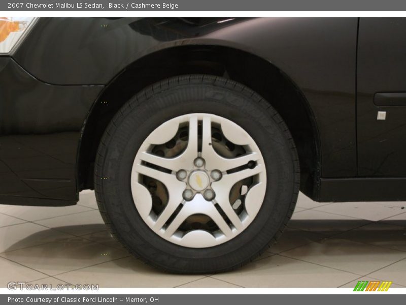 Black / Cashmere Beige 2007 Chevrolet Malibu LS Sedan