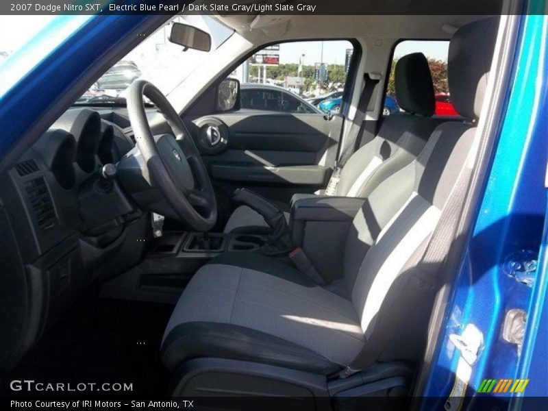 Electric Blue Pearl / Dark Slate Gray/Light Slate Gray 2007 Dodge Nitro SXT