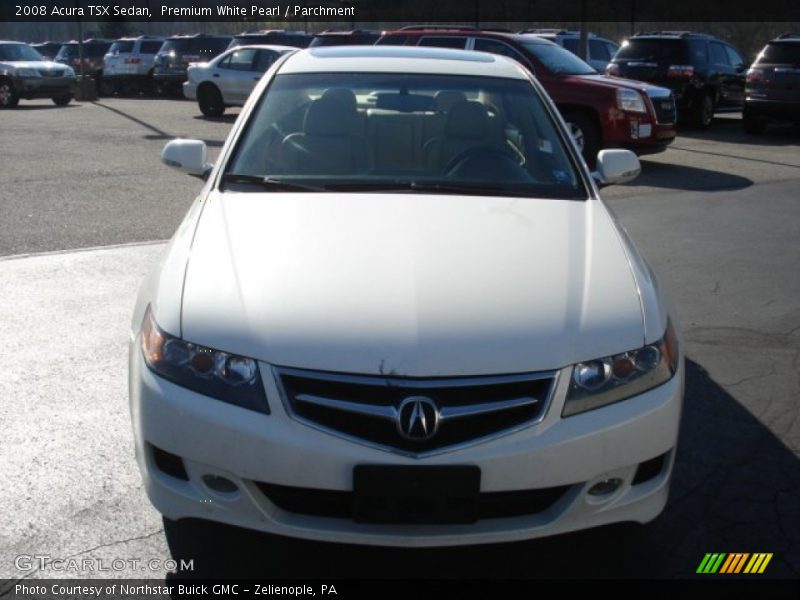 Premium White Pearl / Parchment 2008 Acura TSX Sedan
