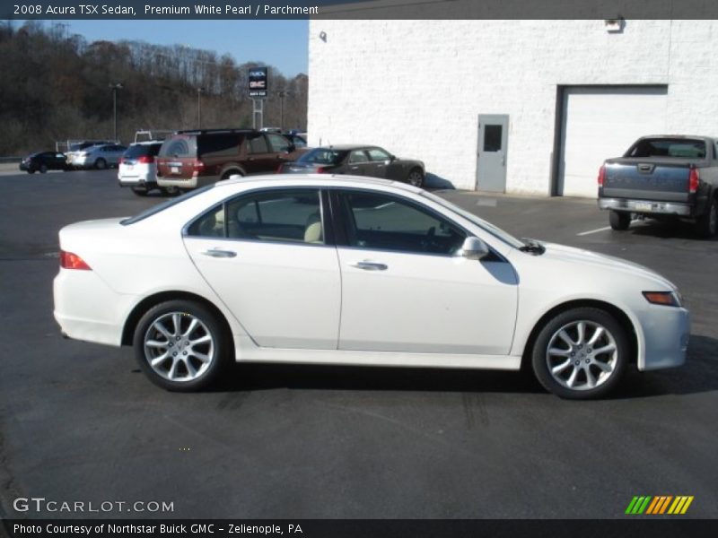 Premium White Pearl / Parchment 2008 Acura TSX Sedan