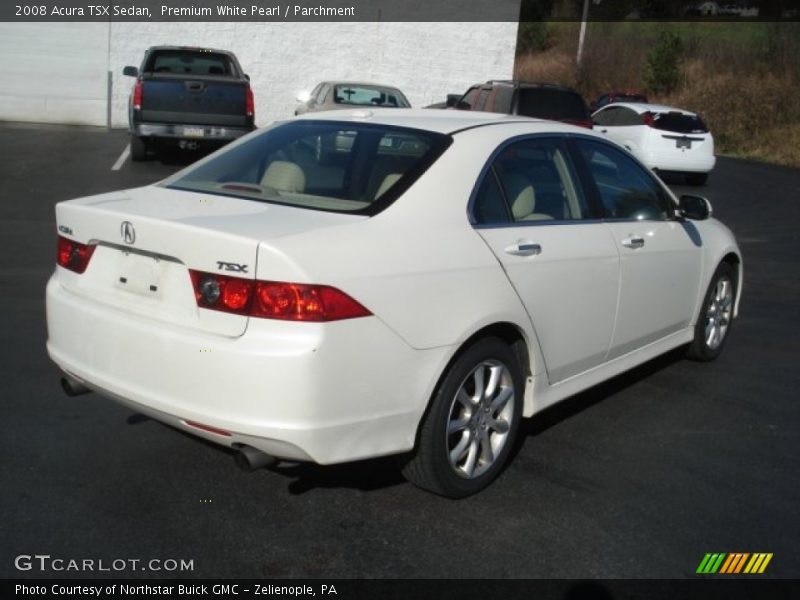 Premium White Pearl / Parchment 2008 Acura TSX Sedan