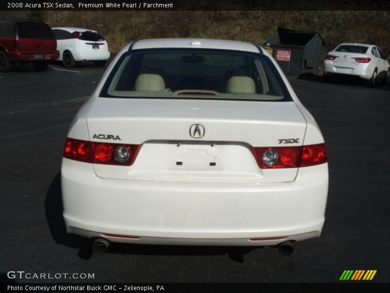 Premium White Pearl / Parchment 2008 Acura TSX Sedan