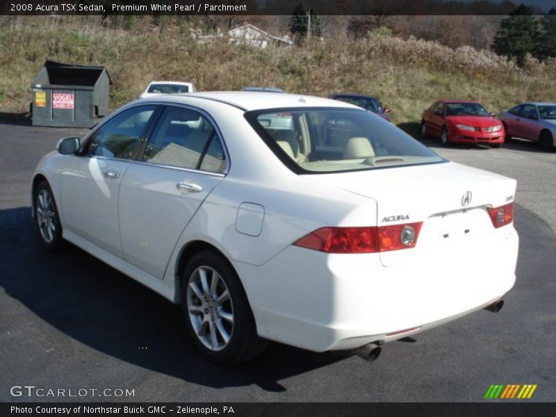 Premium White Pearl / Parchment 2008 Acura TSX Sedan