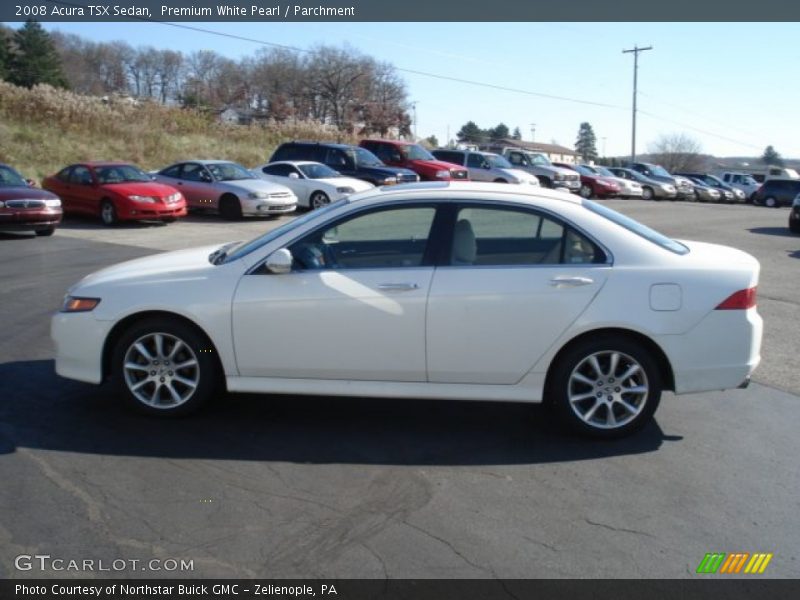 Premium White Pearl / Parchment 2008 Acura TSX Sedan