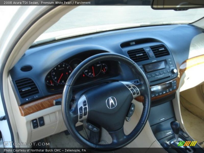 Premium White Pearl / Parchment 2008 Acura TSX Sedan