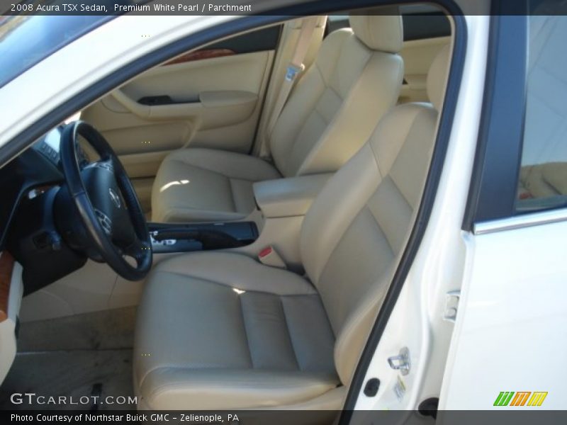 Premium White Pearl / Parchment 2008 Acura TSX Sedan