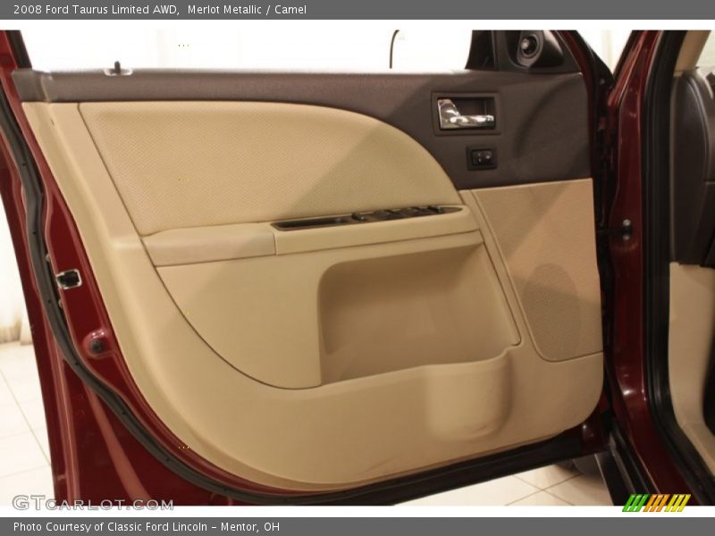 Merlot Metallic / Camel 2008 Ford Taurus Limited AWD