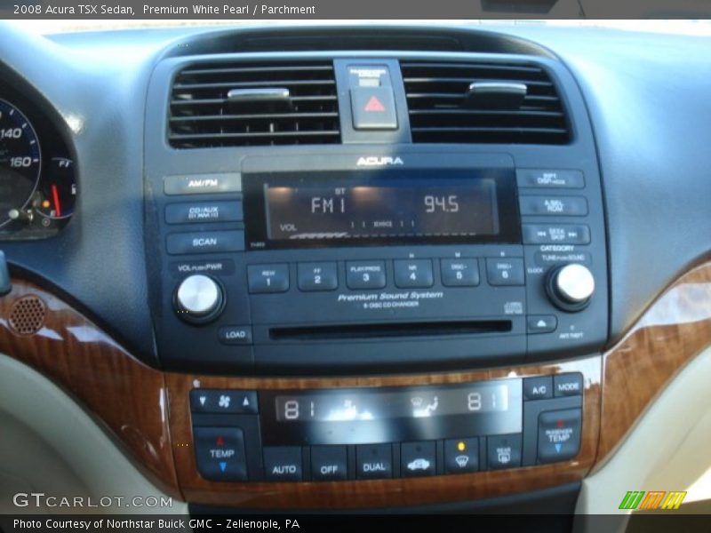 Premium White Pearl / Parchment 2008 Acura TSX Sedan