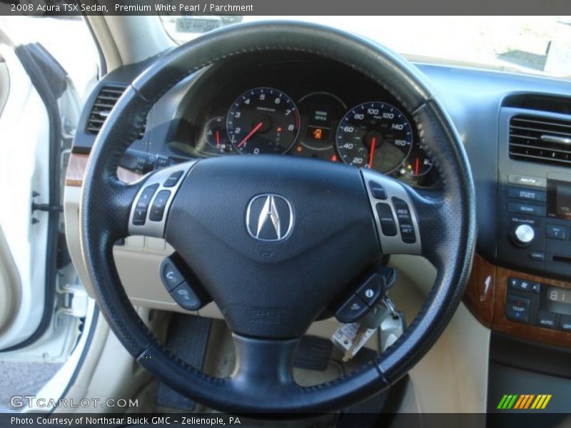 Premium White Pearl / Parchment 2008 Acura TSX Sedan