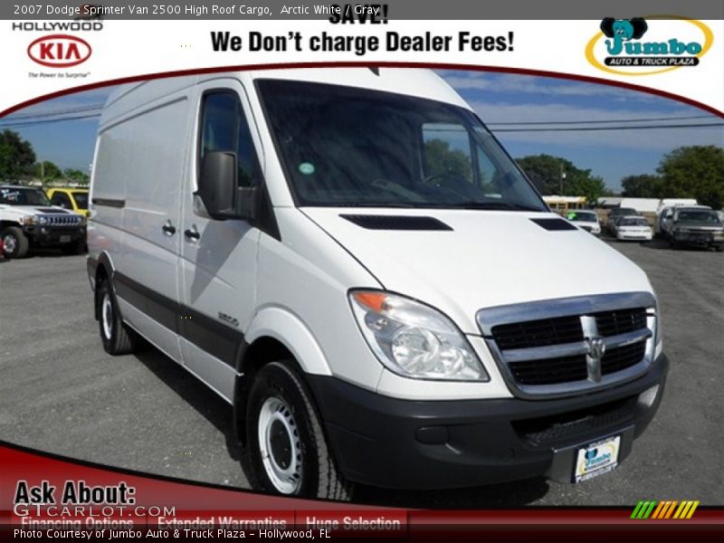 Arctic White / Gray 2007 Dodge Sprinter Van 2500 High Roof Cargo