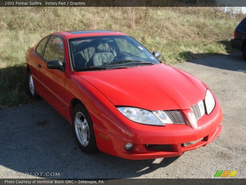 Victory Red / Graphite 2003 Pontiac Sunfire