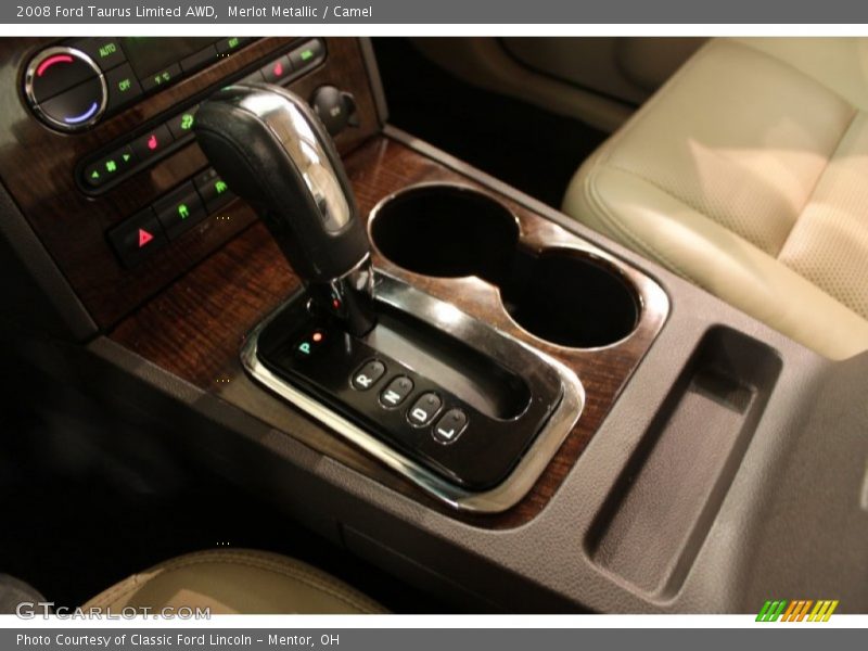 Merlot Metallic / Camel 2008 Ford Taurus Limited AWD
