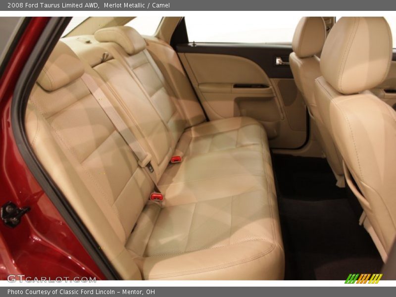 Merlot Metallic / Camel 2008 Ford Taurus Limited AWD