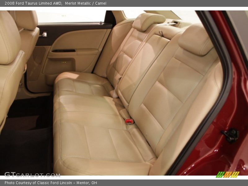 Merlot Metallic / Camel 2008 Ford Taurus Limited AWD