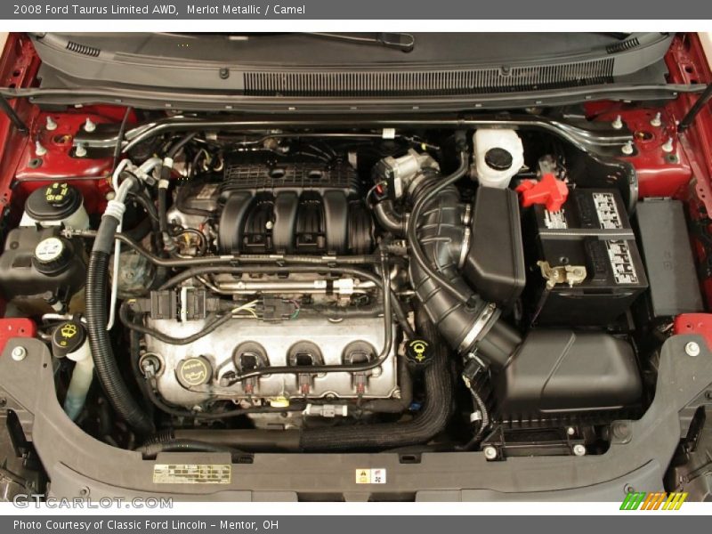 Merlot Metallic / Camel 2008 Ford Taurus Limited AWD