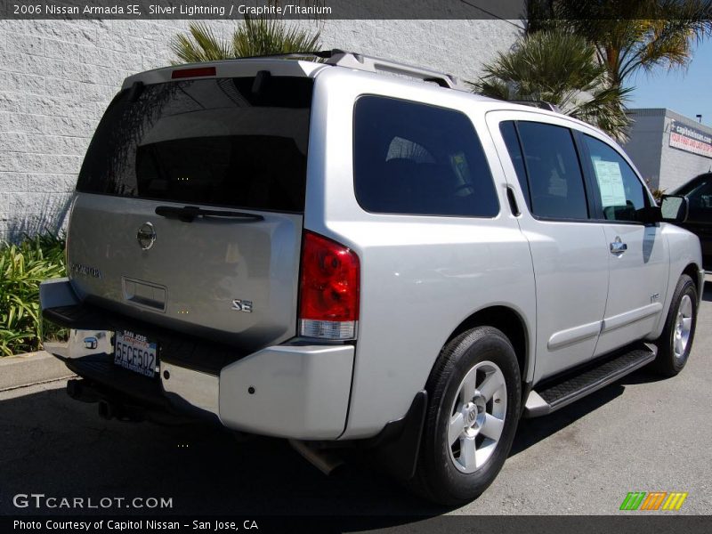 Silver Lightning / Graphite/Titanium 2006 Nissan Armada SE