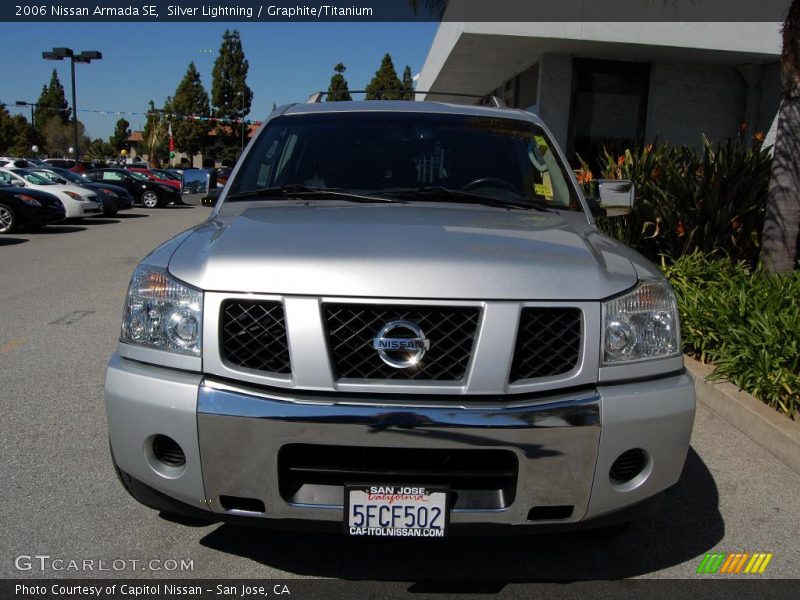 Silver Lightning / Graphite/Titanium 2006 Nissan Armada SE