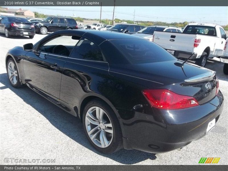 Obsidian Black / Graphite 2010 Infiniti G 37 Convertible