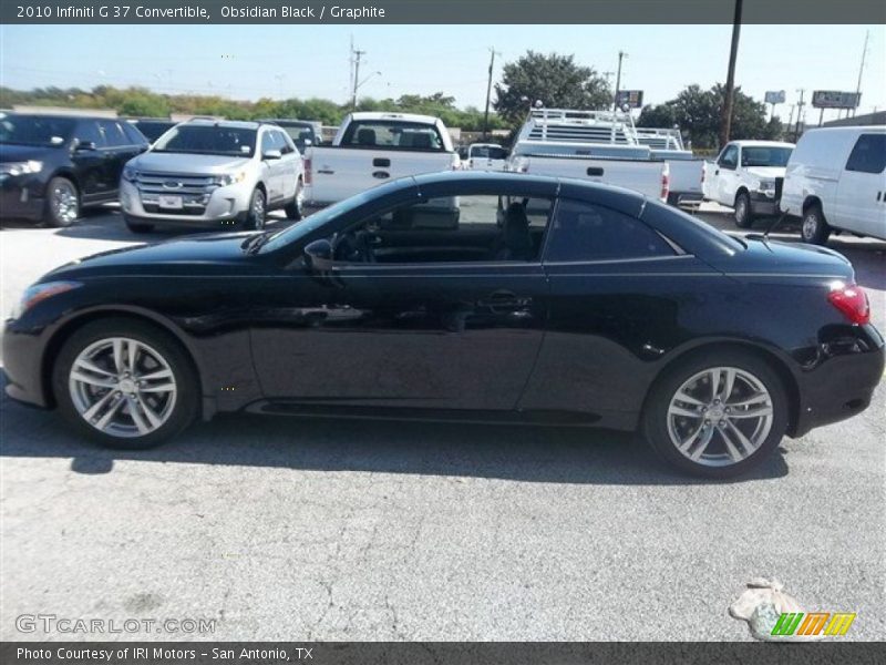 Obsidian Black / Graphite 2010 Infiniti G 37 Convertible