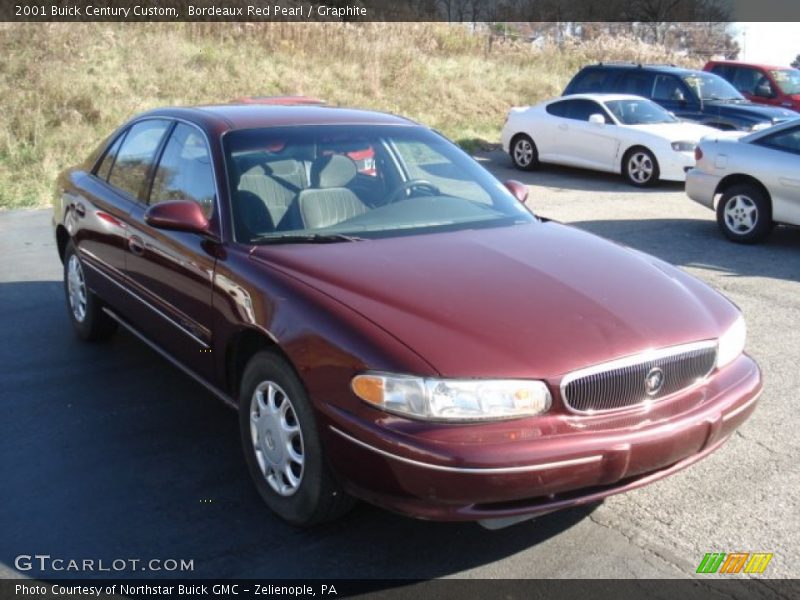 Bordeaux Red Pearl / Graphite 2001 Buick Century Custom