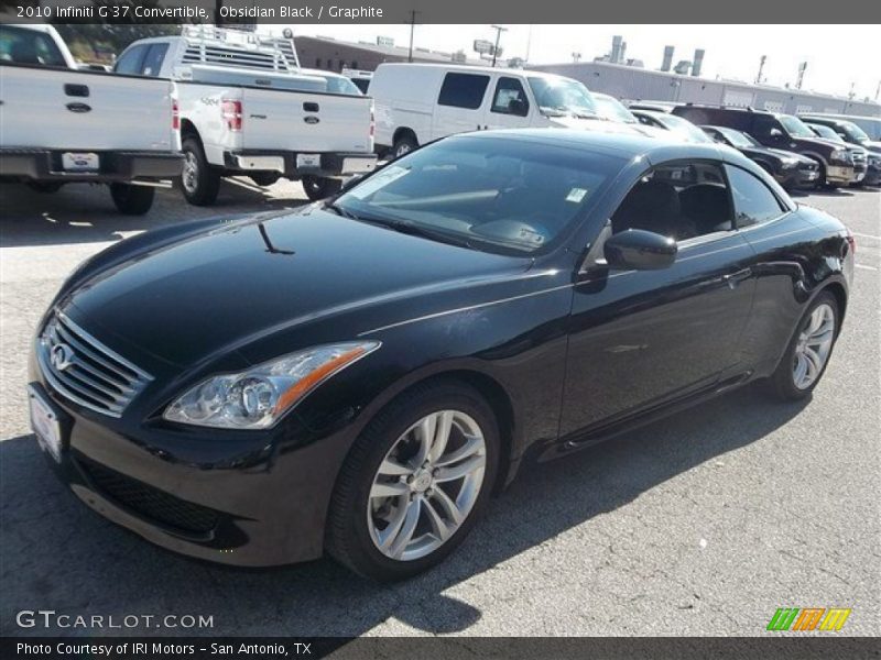 Obsidian Black / Graphite 2010 Infiniti G 37 Convertible