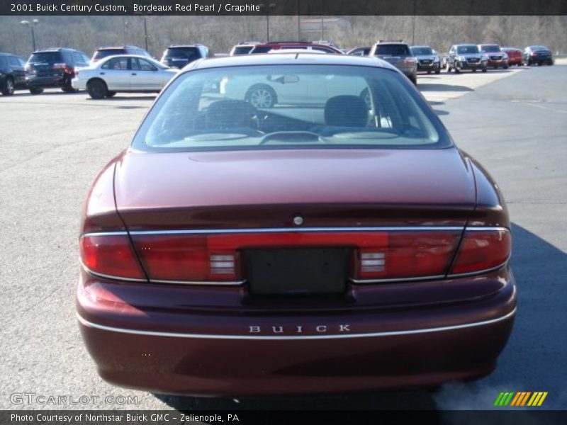 Bordeaux Red Pearl / Graphite 2001 Buick Century Custom